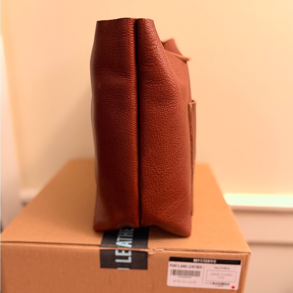Portland leather large classic tote in nutmeg  NWOT - Picture 6 of 10